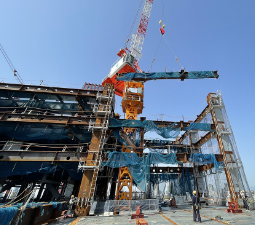 鉄骨建て方工事①