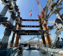 鉄骨建て方工事②